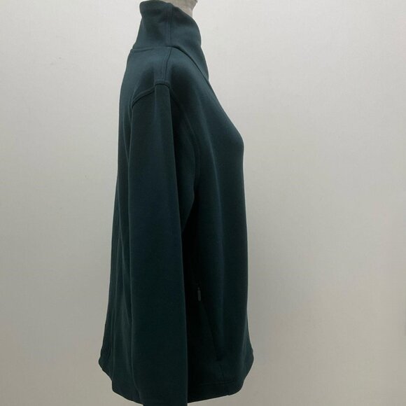 Athleta Cozy Karma Twist Neck Sweatshirt in Cypress Size M NWT - Picture 7 of 9